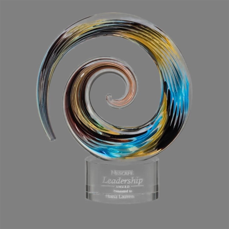 Swirling Chromatic Vortex Artglass best